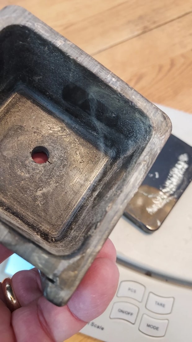 Antique marbleized Black Catalin bakelite 312 grams Bakelite Faturan - 2