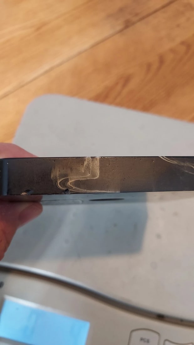 Antique marbleized Black Catalin bakelite 312 grams Bakelite Faturan - 3