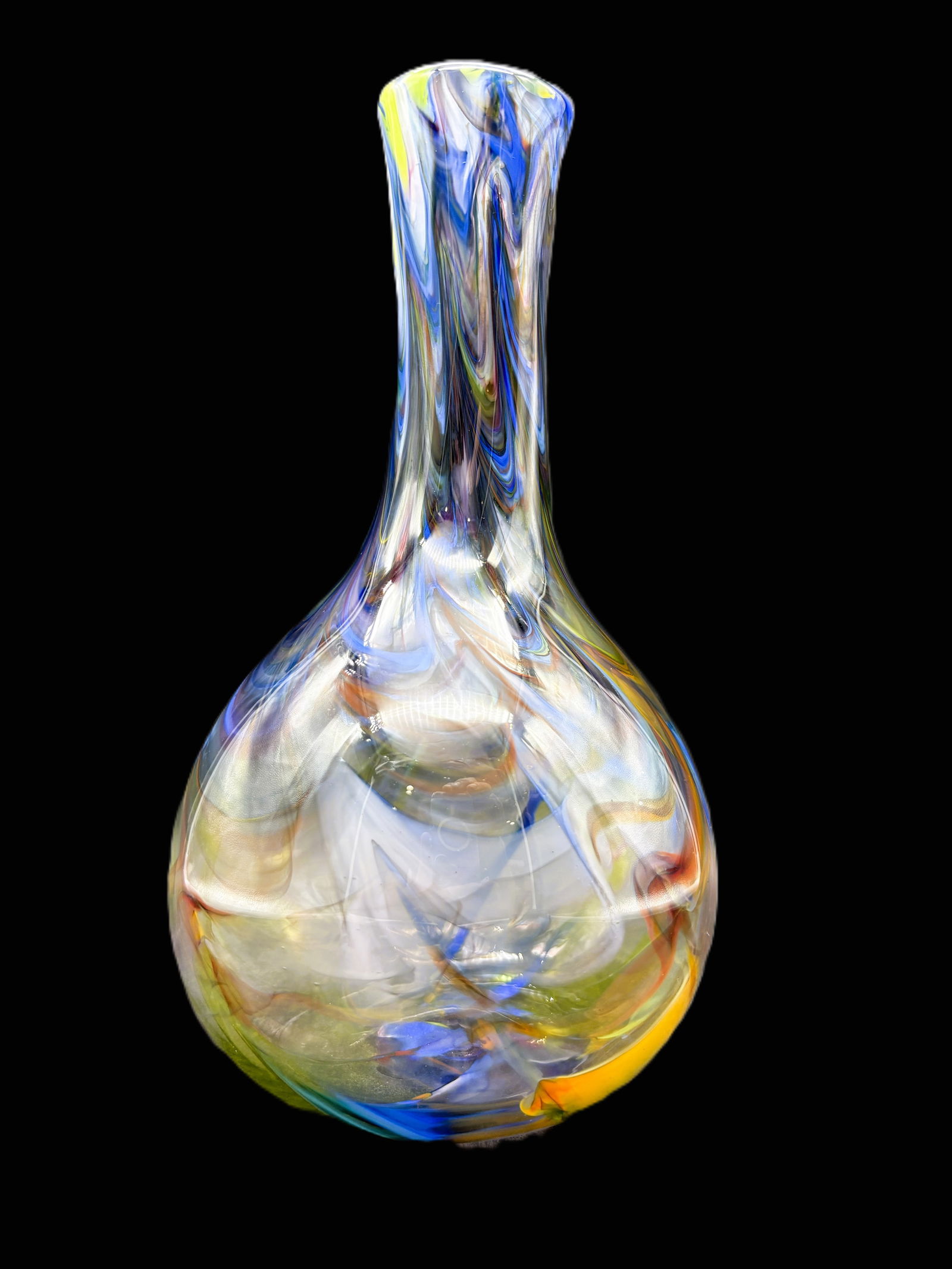 Michael Anchin Studio Art Glass Vase Signed - 4