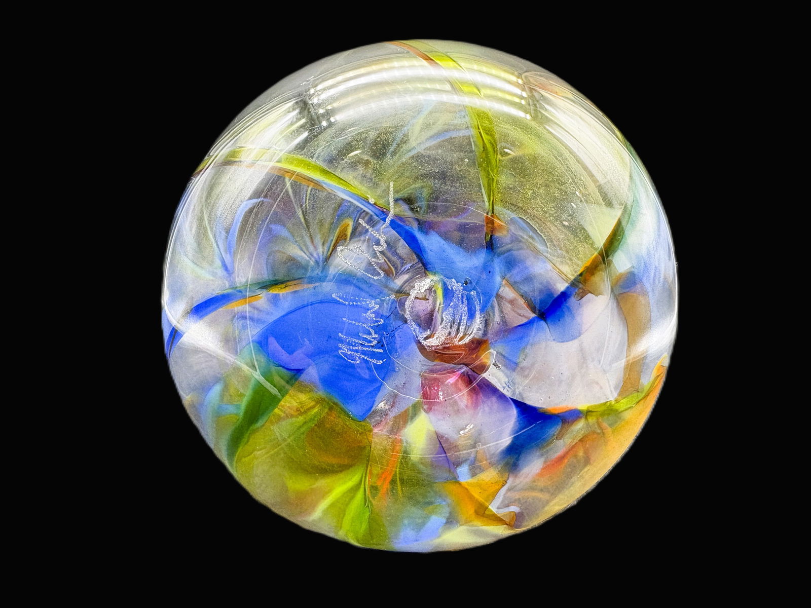 Michael Anchin Studio Art Glass Vase Signed - 5