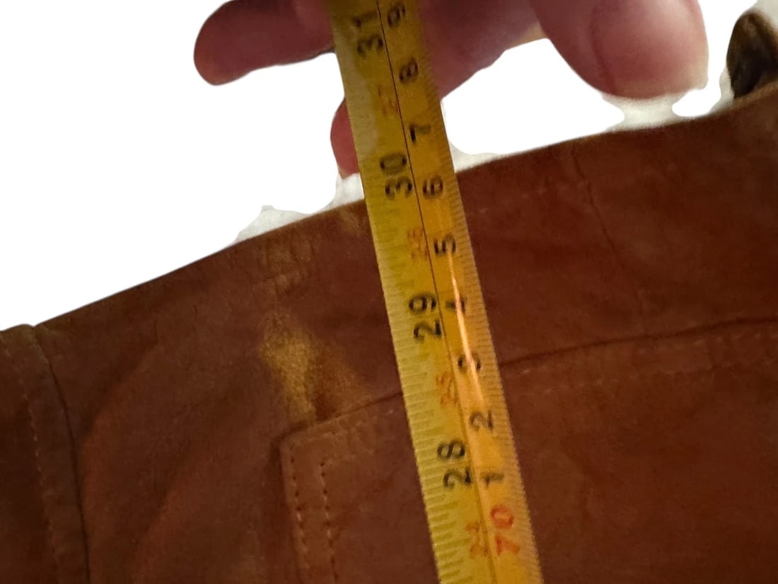 Vintage Leathers Ltd. by Campus Brown Suede Jacket Coat size 40 Zip Out Lining - 5