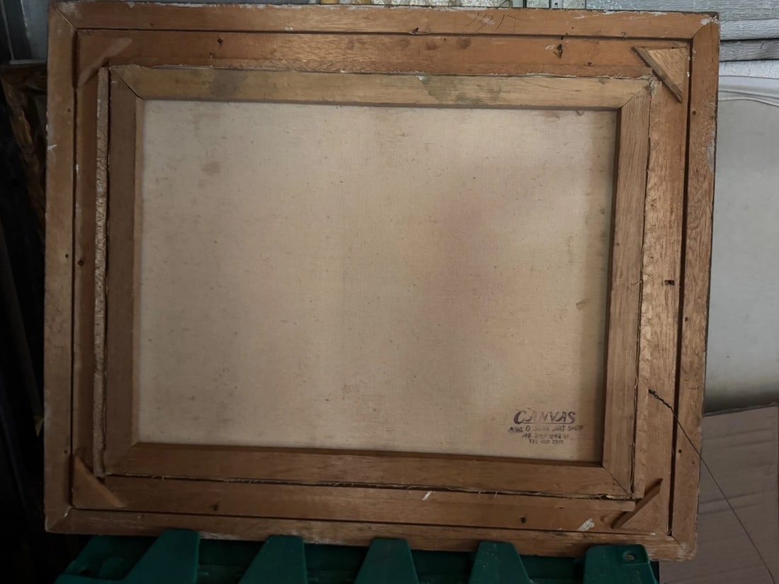 Vintage Sunny, Autumn Riverside Forest, Oil on Canvas, signed L.Kanghoon - 5