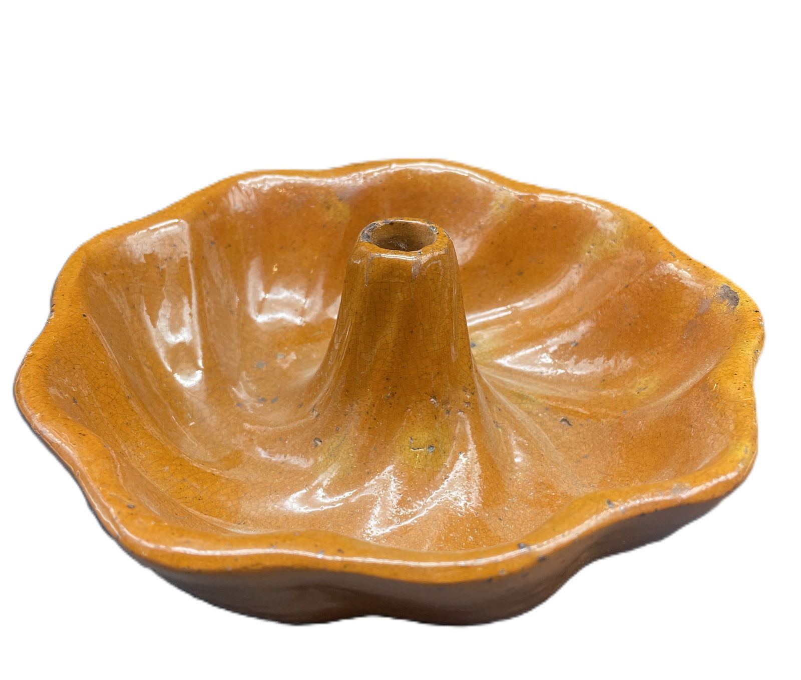 Vintage Rare Small Size Turks Head Pottery Redware Mold: Date/Period: unknownDimension: approx 6.5 x 1.75Material: POTTERYAdditional Information: Vintage Rare Small Size Turks Head Pottery Redware Mold Shipping:Domestic: Flat-rate of $9.00 to anywhere