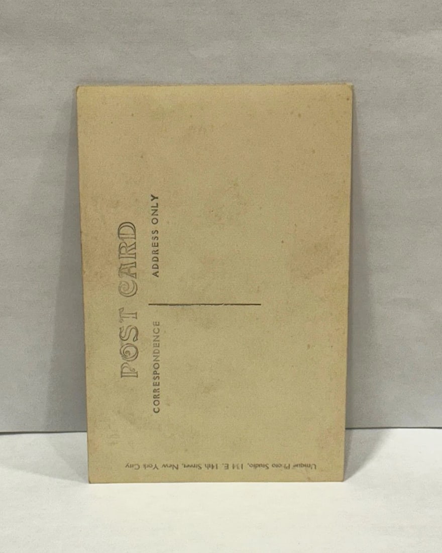 RPPC Real Photo Postcard Studio Cowboys 'Drink Here Die Home' Fun Card 1900 - 3