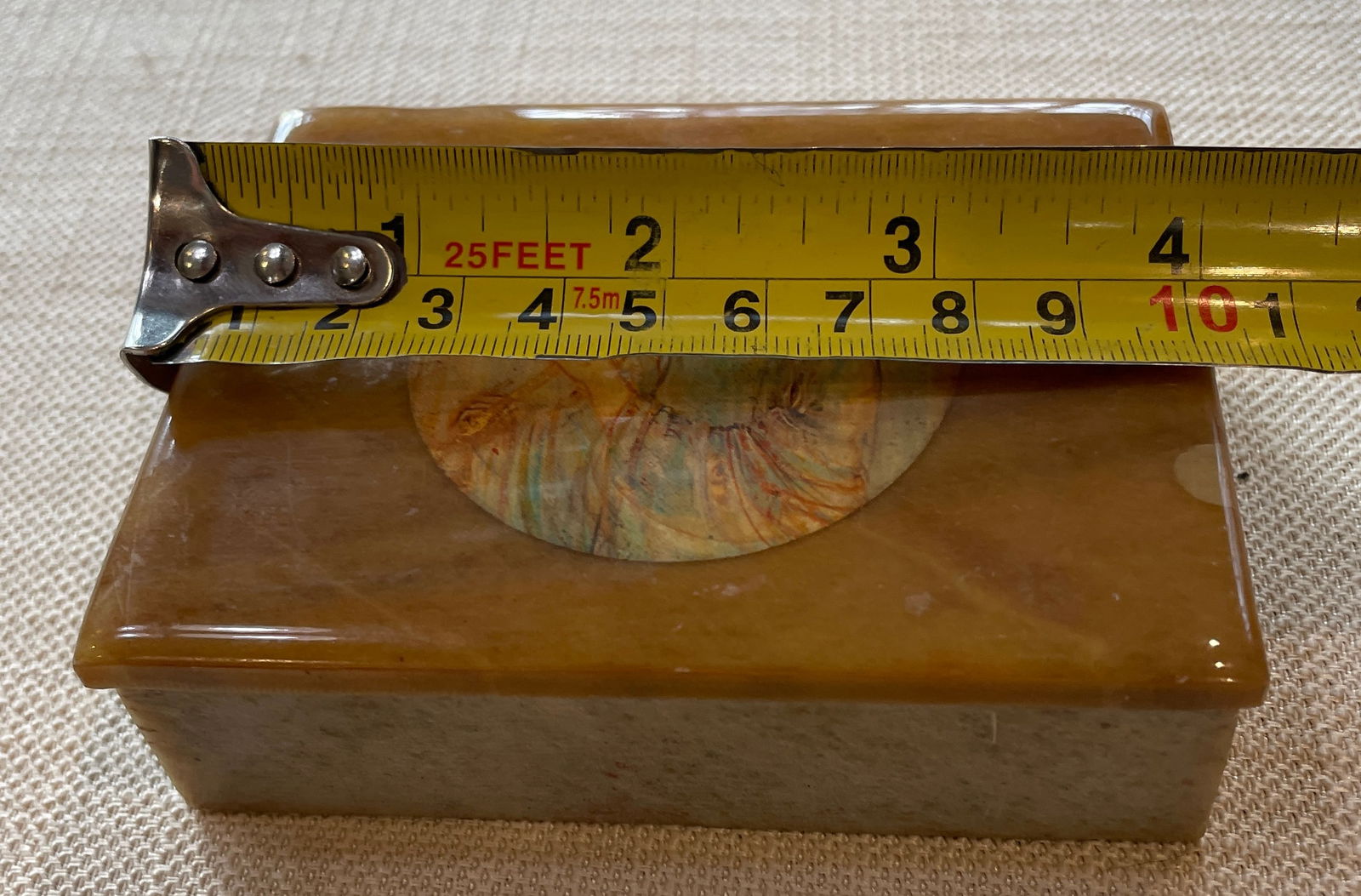 Edna Hibel Marble Trinket Box - 8