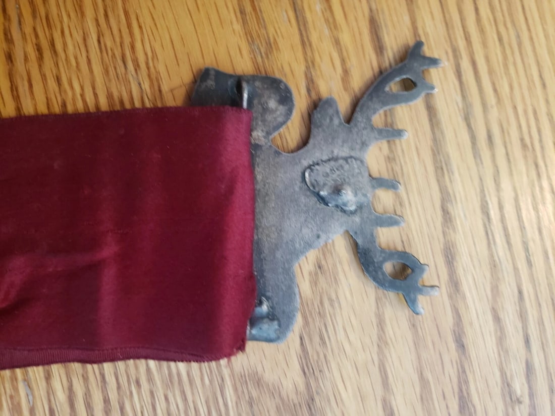 Catholic order of Forester badge figural elk Phil Sheridan court 561 post C.O.F. - 2