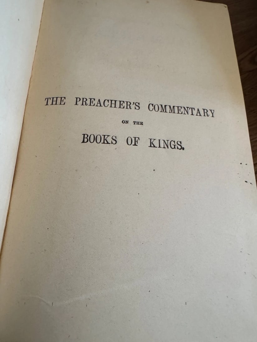 Lot Of 3 books The Preacher’s Homiletic Commentary 1892 Antique. Lot one - 12