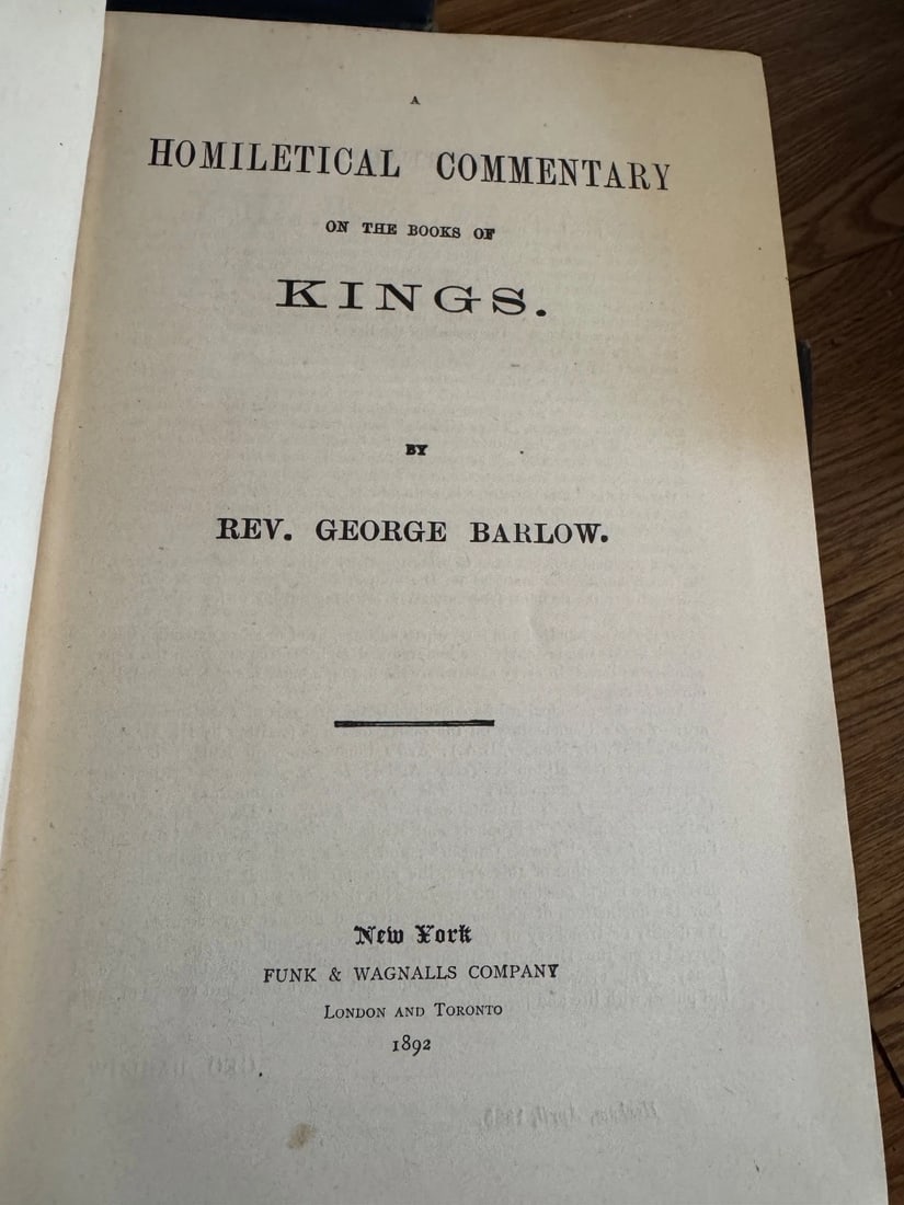 Lot Of 3 books The Preacher’s Homiletic Commentary 1892 Antique. Lot one - 13