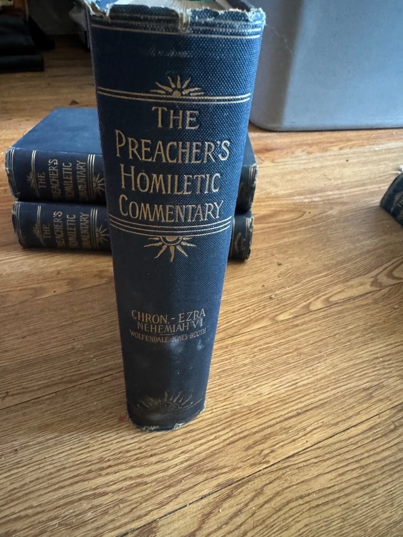 Lot Of 3 books The Preacher’s Homiletic Commentary 1892 Antique. Lot one - 16