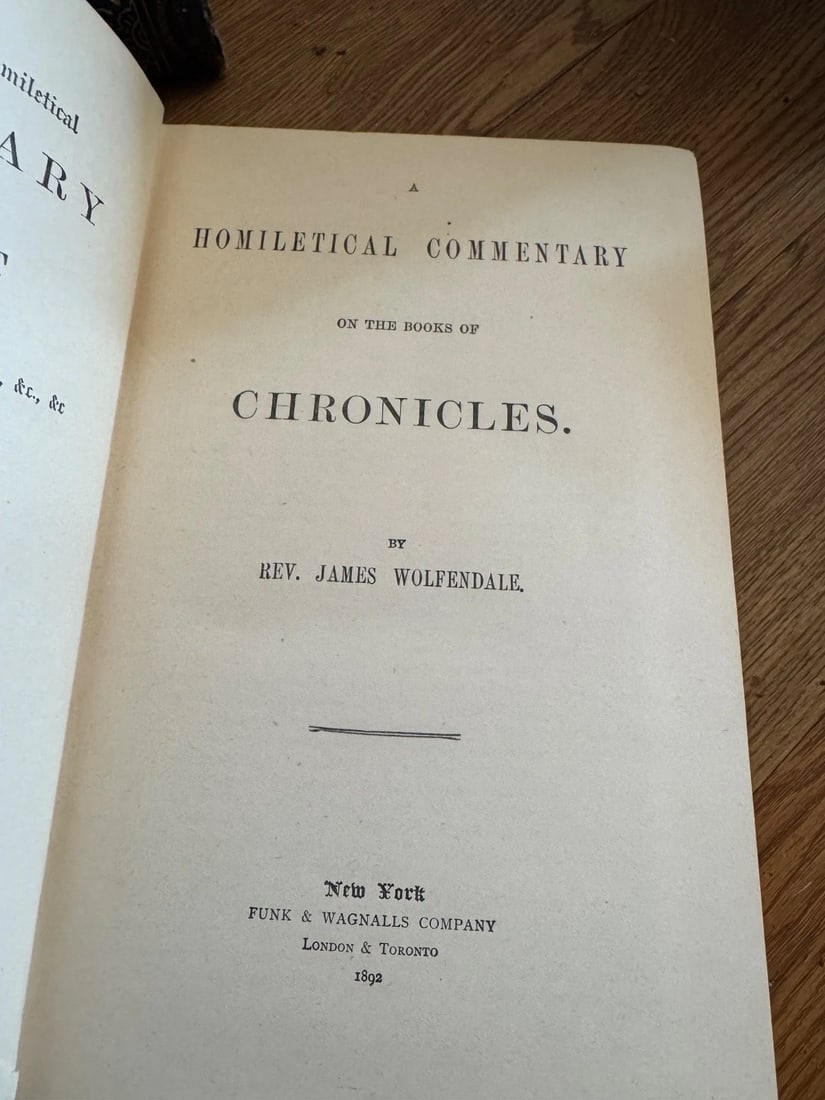 Lot Of 3 books The Preacher’s Homiletic Commentary 1892 Antique. Lot one - 18