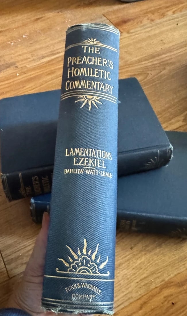 Lot Of 3 books The Preacher’s Homiletic Commentary 1892 Antique. Lot one - 3