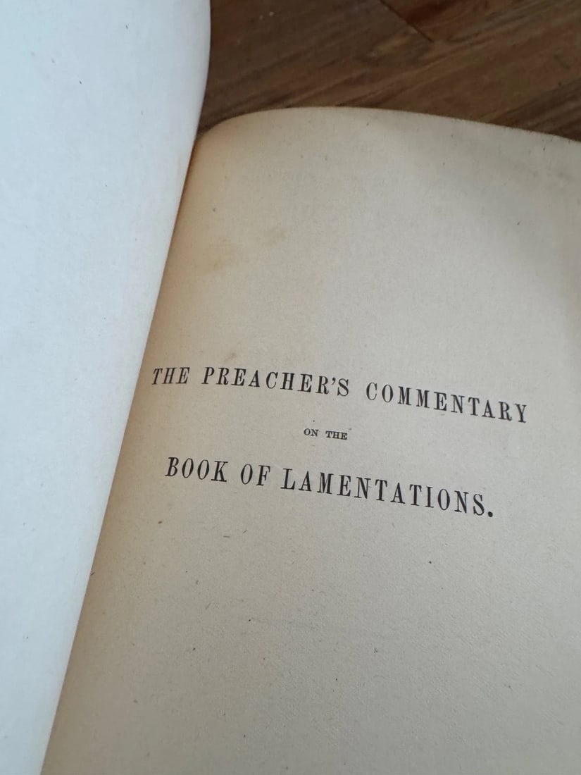 Lot Of 3 books The Preacher’s Homiletic Commentary 1892 Antique. Lot one - 4