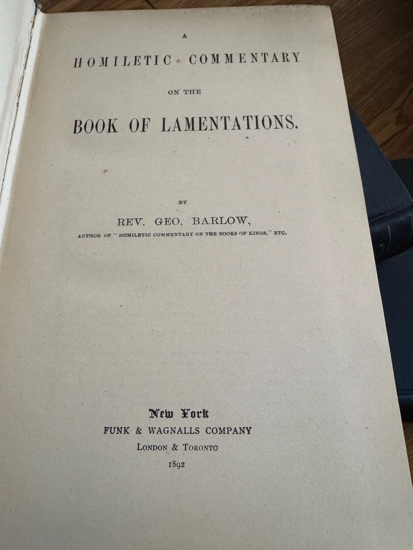 Lot Of 3 books The Preacher’s Homiletic Commentary 1892 Antique. Lot one - 5