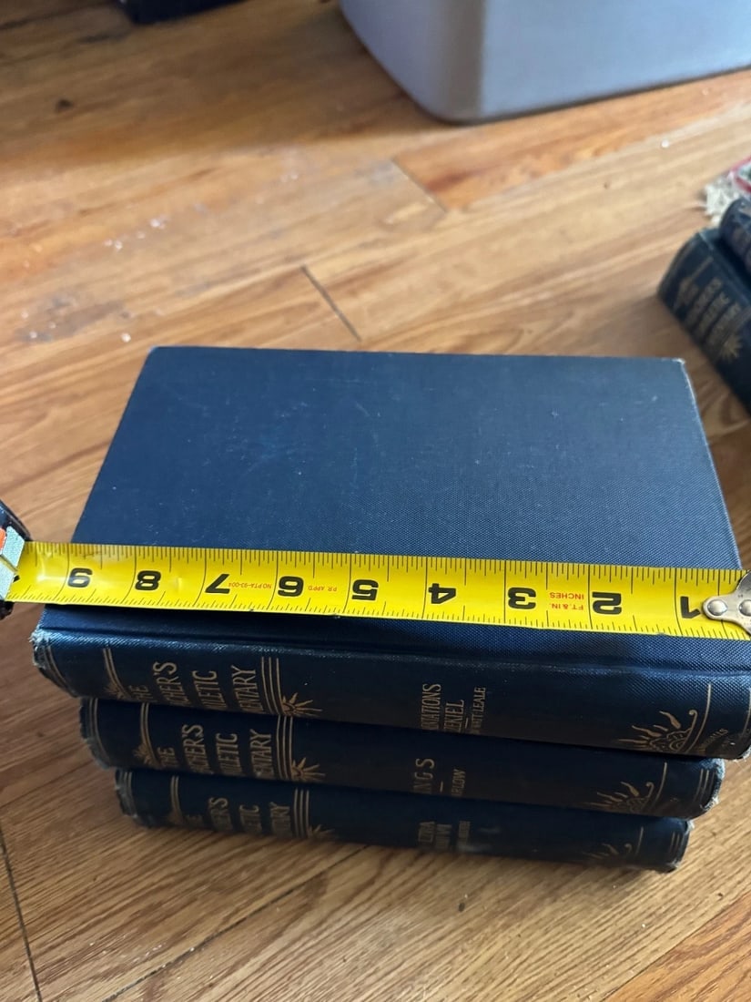 Lot Of 3 books The Preacher’s Homiletic Commentary 1892 Antique. Lot one - 8