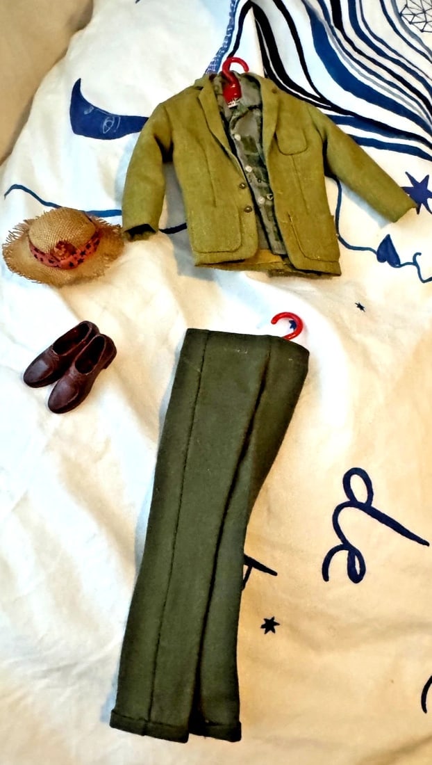 Vintage Barbie Boyfriend Ken Doll Dream Boat #785 Clothing Shoes Japan 1960s: The Vintage Barbie Boyfriend Ken Doll Dream Boat #785 Clothing Shoes from the 1960s is a rare and collectible fashion doll outfit designed by Mattel. This original set includes a Dream Boat #785