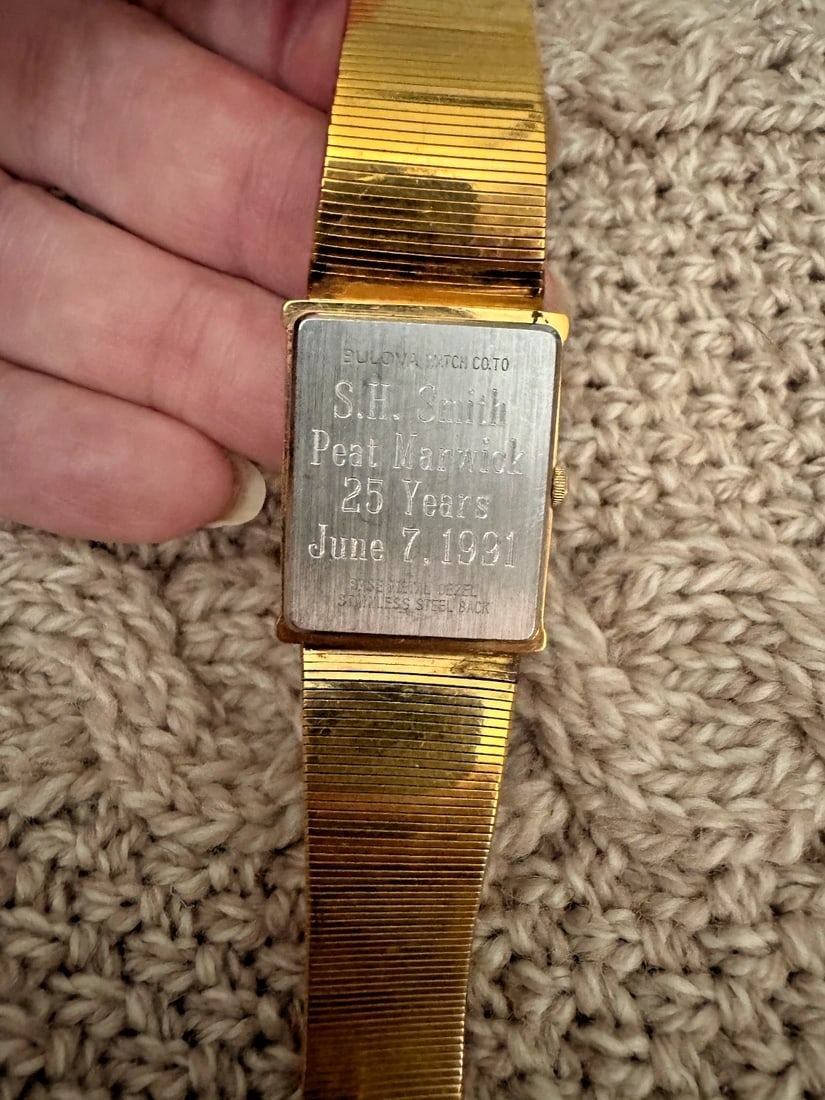 Vintage bulova watches mens working 25 year gift - 10