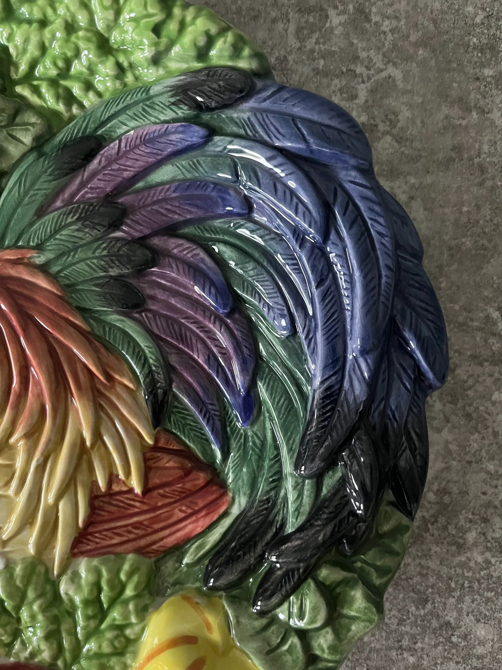 1991 Fitz and Floyd Rooster Plate - 5