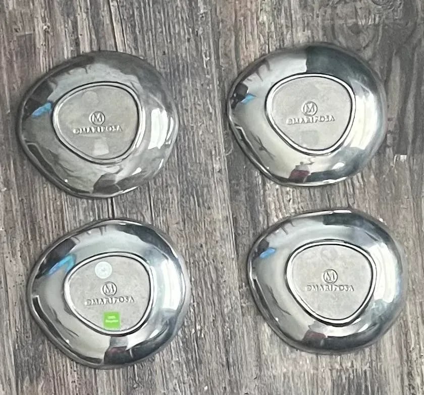 1980s Mariposa Sand Dollar Canapé Plates- Handmade Set of 4 - 4