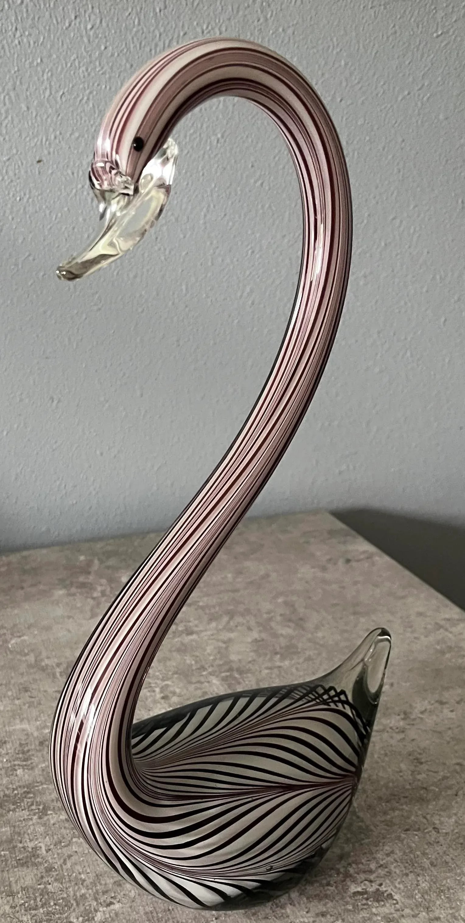 1960s Murano Art Glass Swan- Attributed to Cenedese - 3