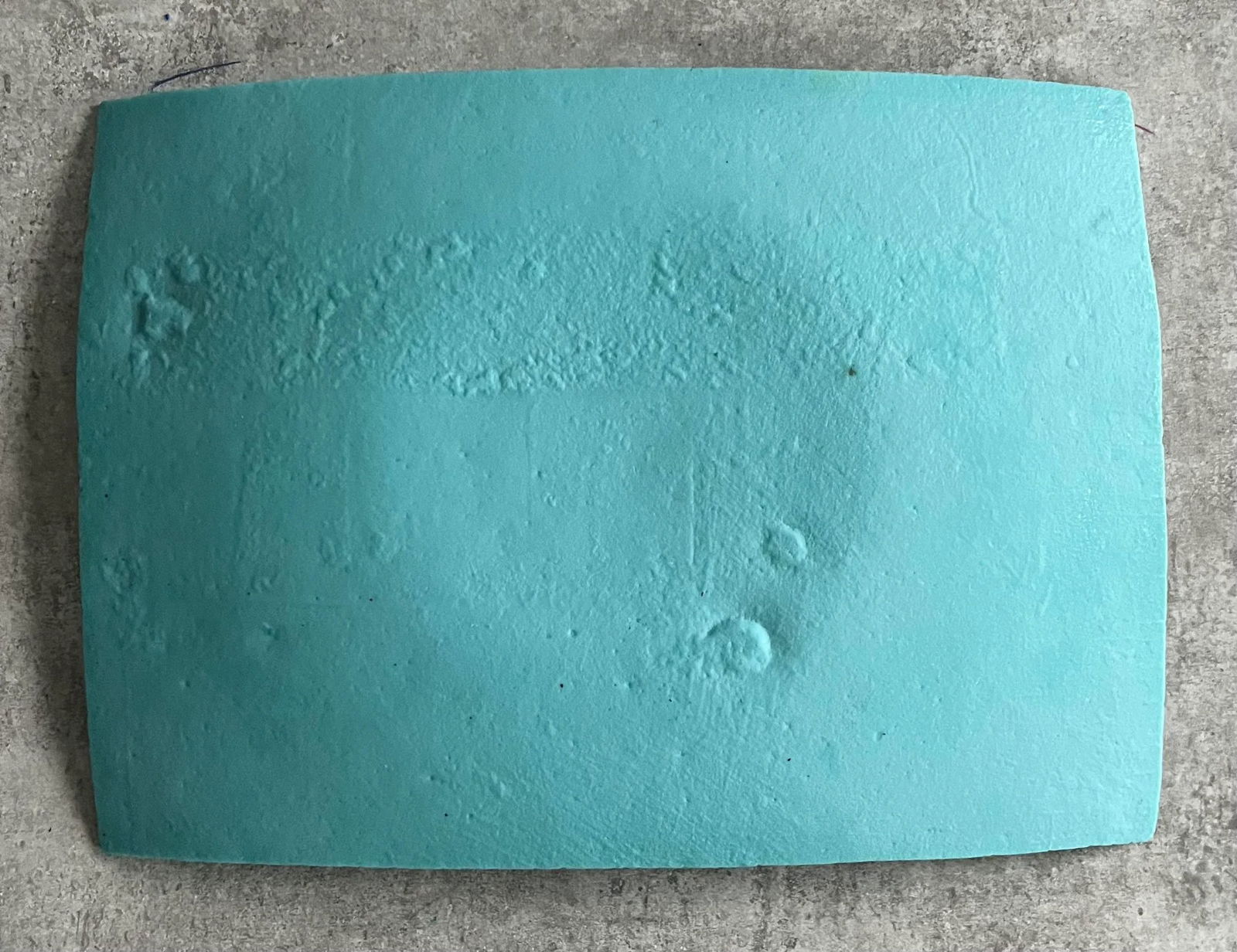 1990s Turquoise Fused Art Glass Decor - 4