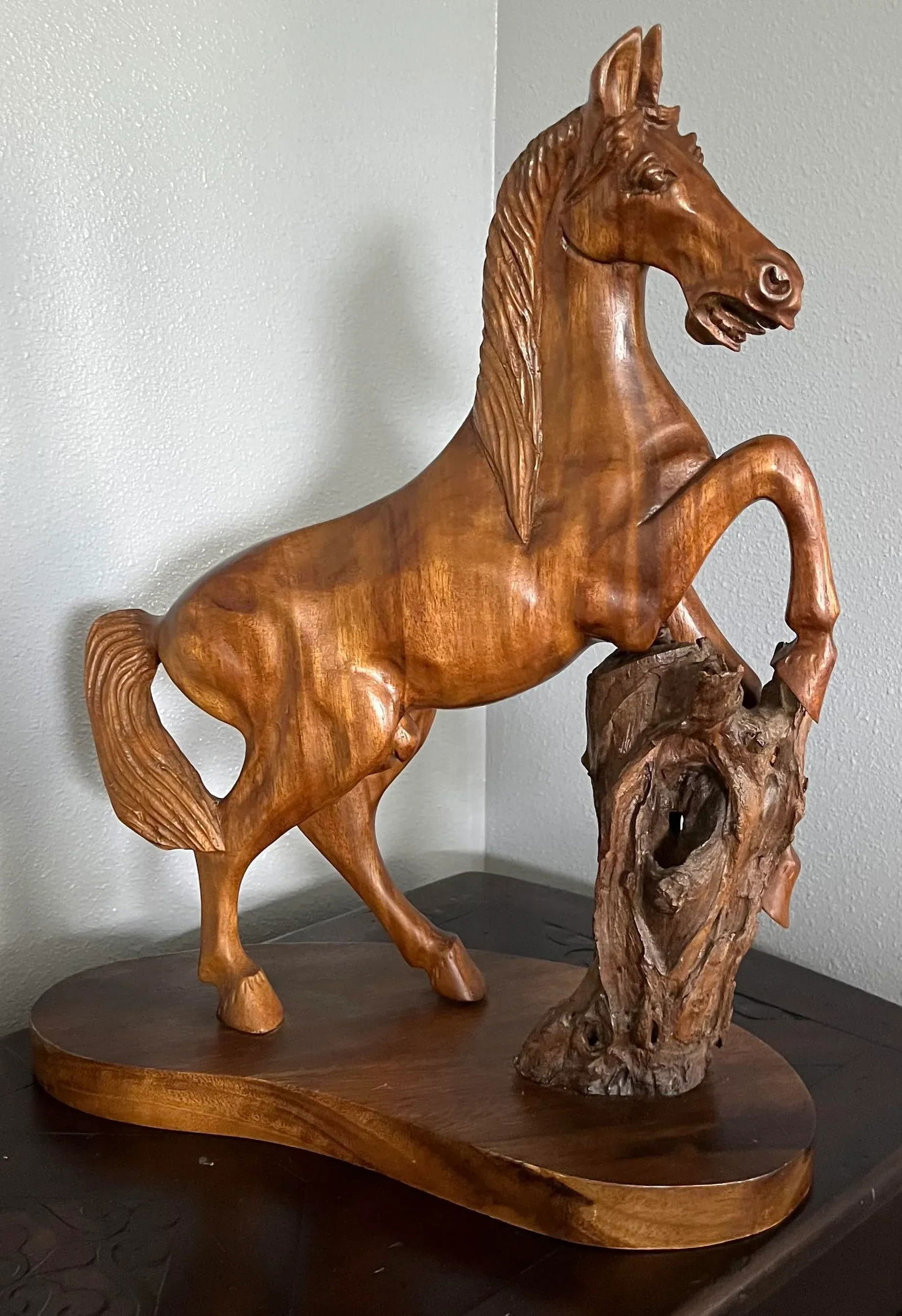 Early 20th Century Chinese Carving of a Rearing Horse - 12