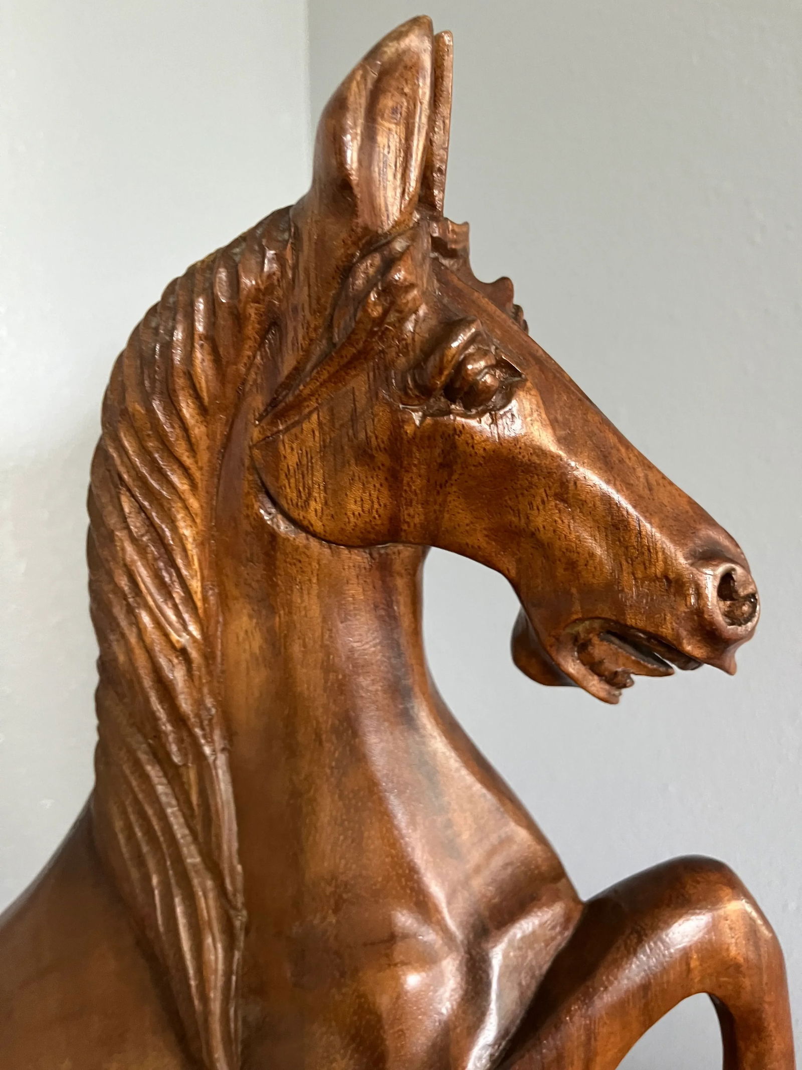Early 20th Century Chinese Carving of a Rearing Horse - 6