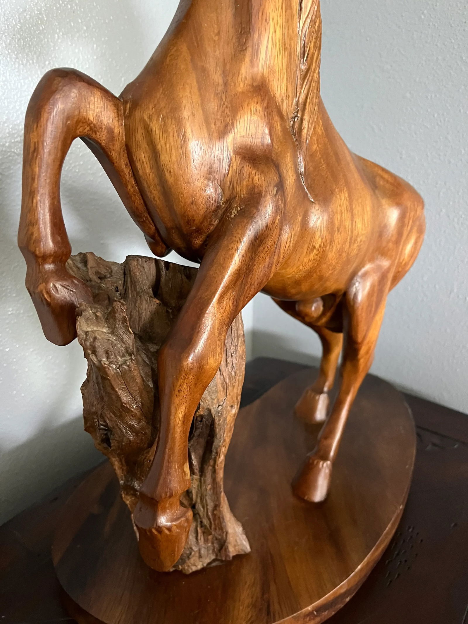 Early 20th Century Chinese Carving of a Rearing Horse - 8