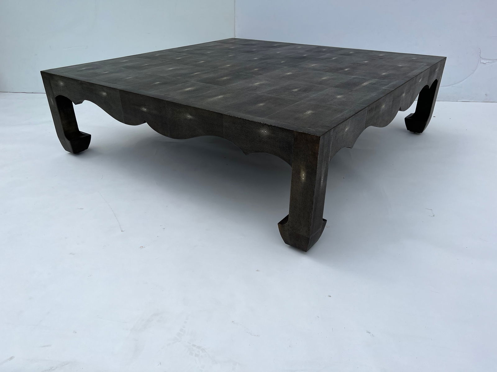 Shagreen Cocktail/Coffee Table After Jean-Michel Frank. - 3