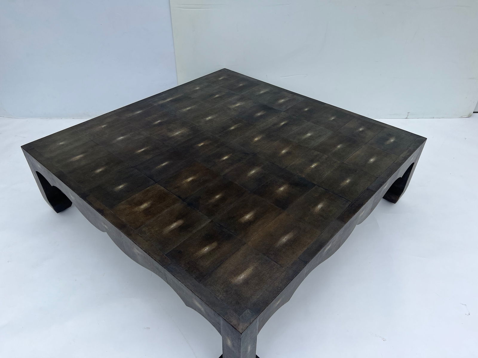 Shagreen Cocktail/Coffee Table After Jean-Michel Frank. - 6