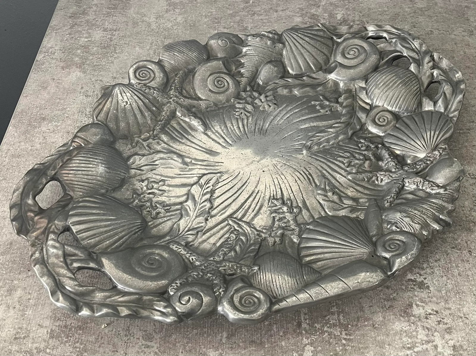 1980s Fitz and Floyd Seaside Serving Platter - 2