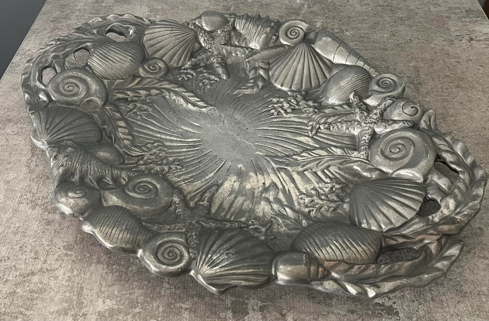 1980s Fitz and Floyd Seaside Serving Platter - 3