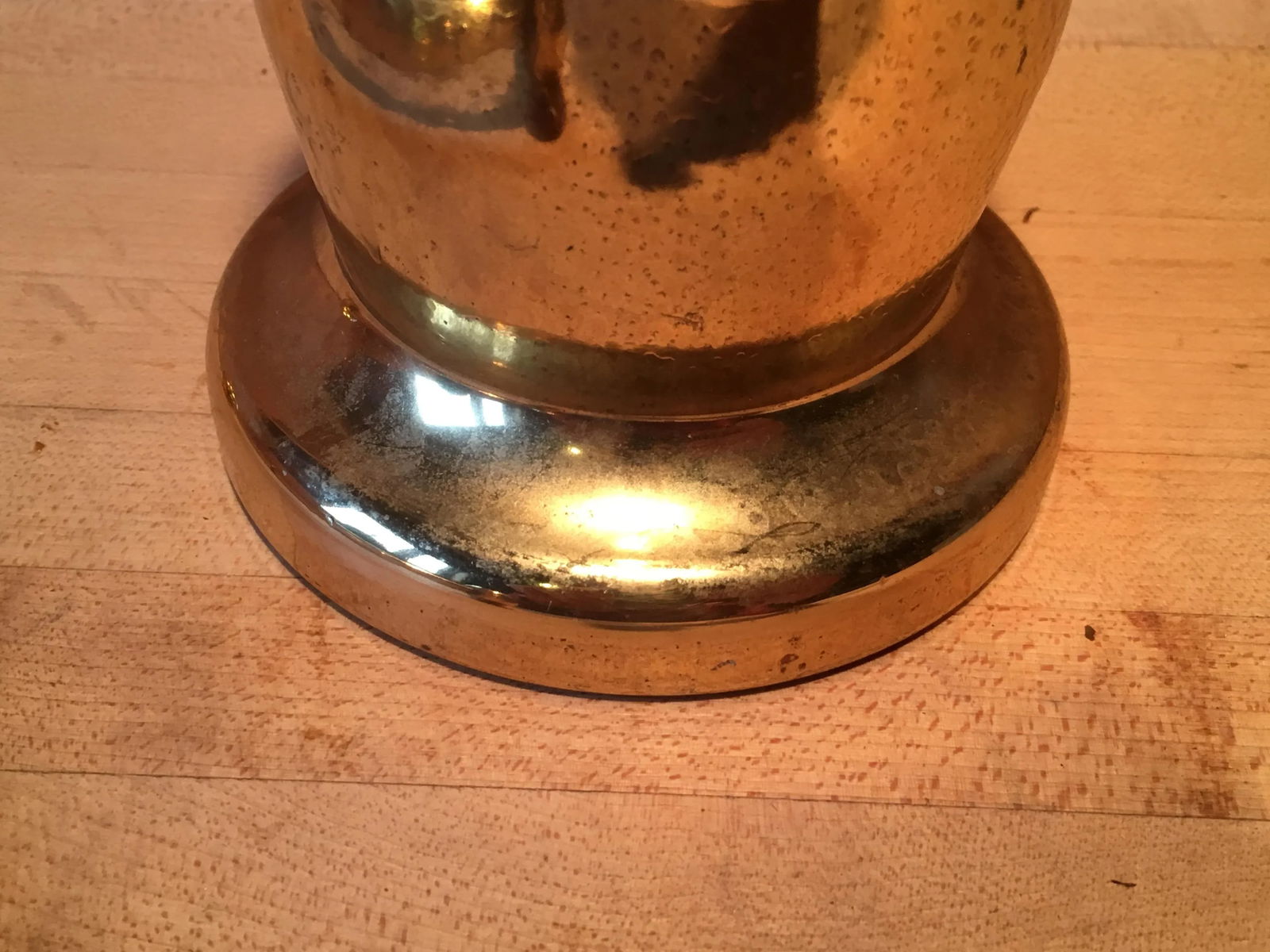 Antique Tiffany Studios Solid Brass Apothecary Mortar & Pestle - 2