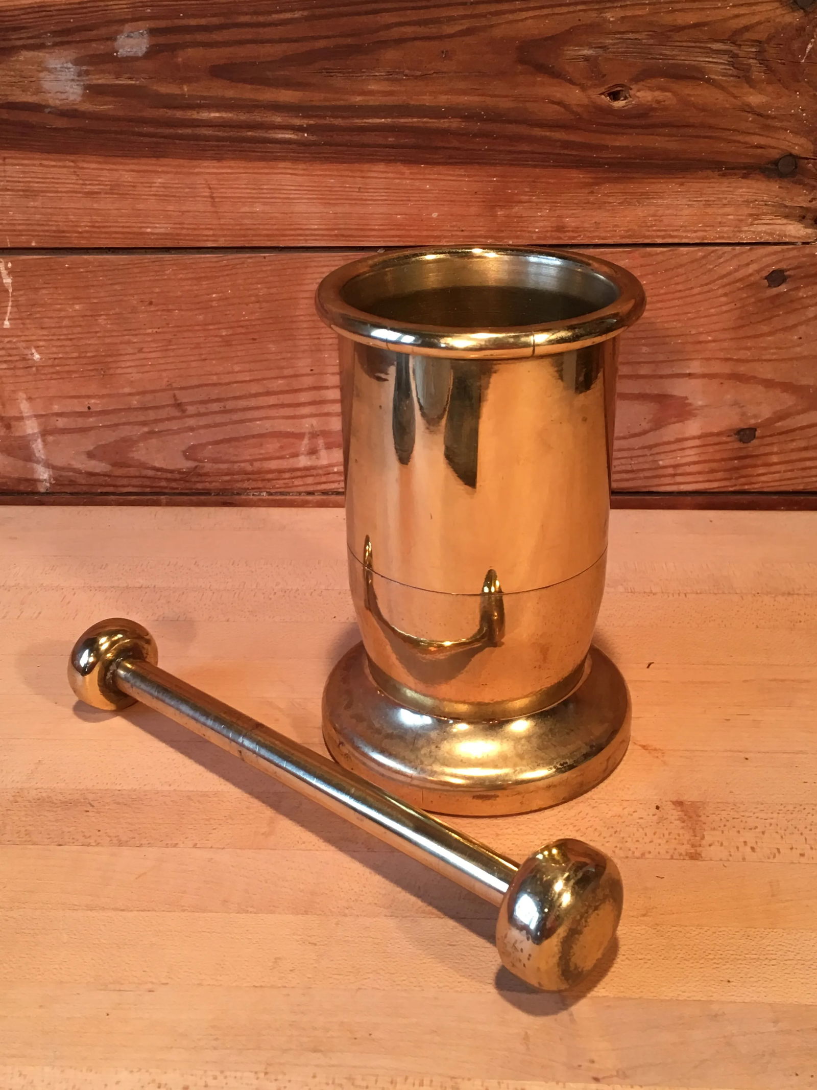 Antique Tiffany Studios Solid Brass Apothecary Mortar & Pestle - 5