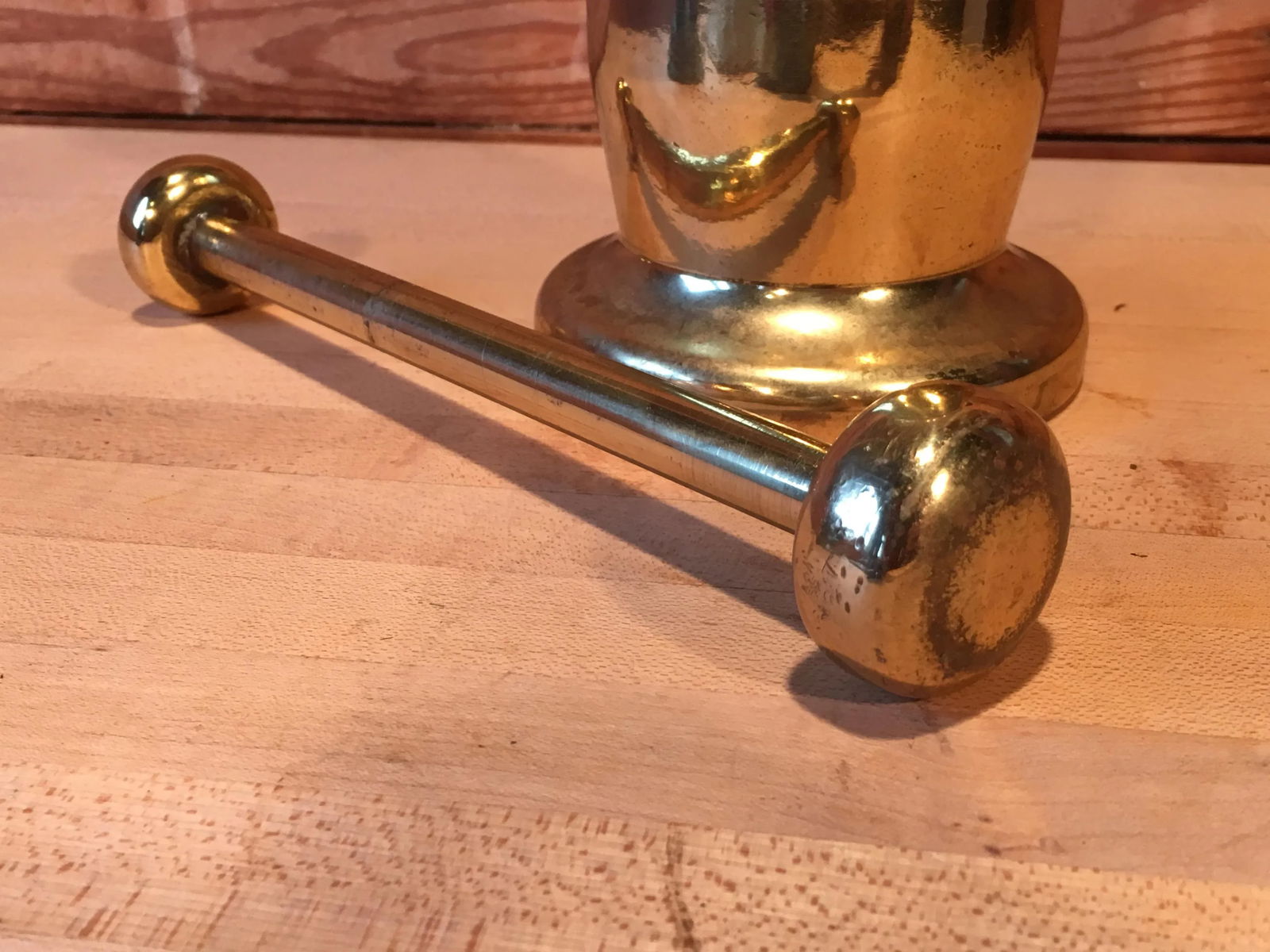 Antique Tiffany Studios Solid Brass Apothecary Mortar & Pestle - 6