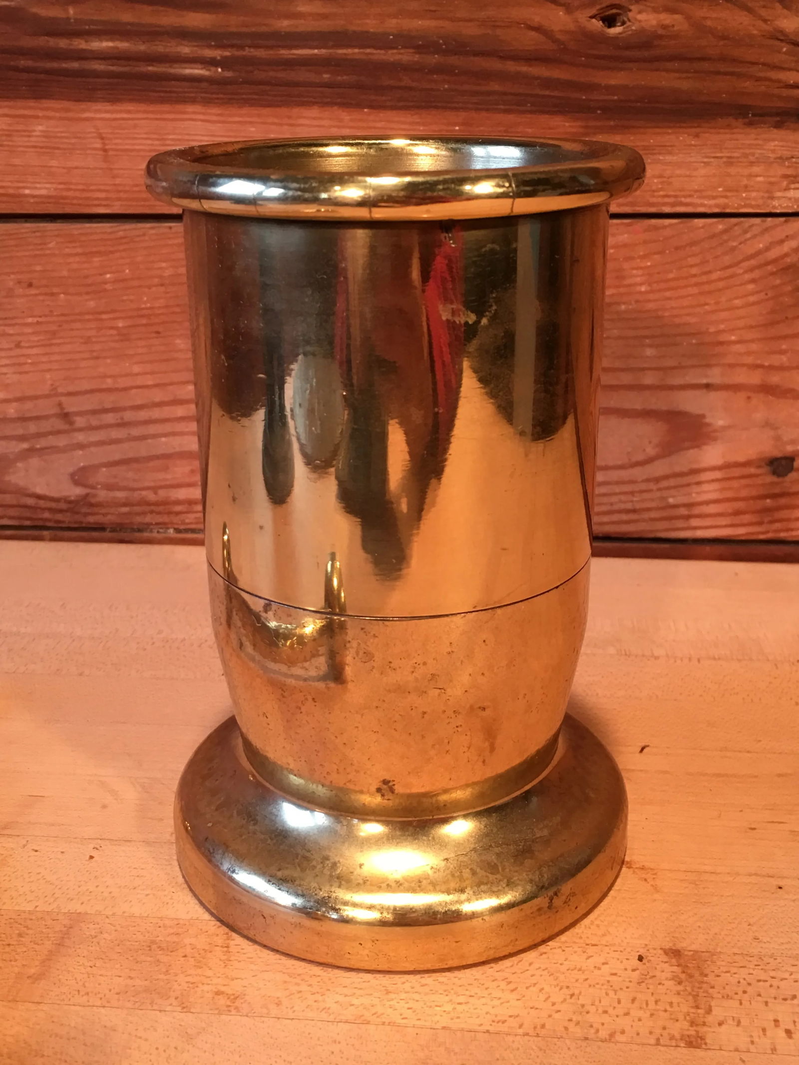 Antique Tiffany Studios Solid Brass Apothecary Mortar & Pestle - 8