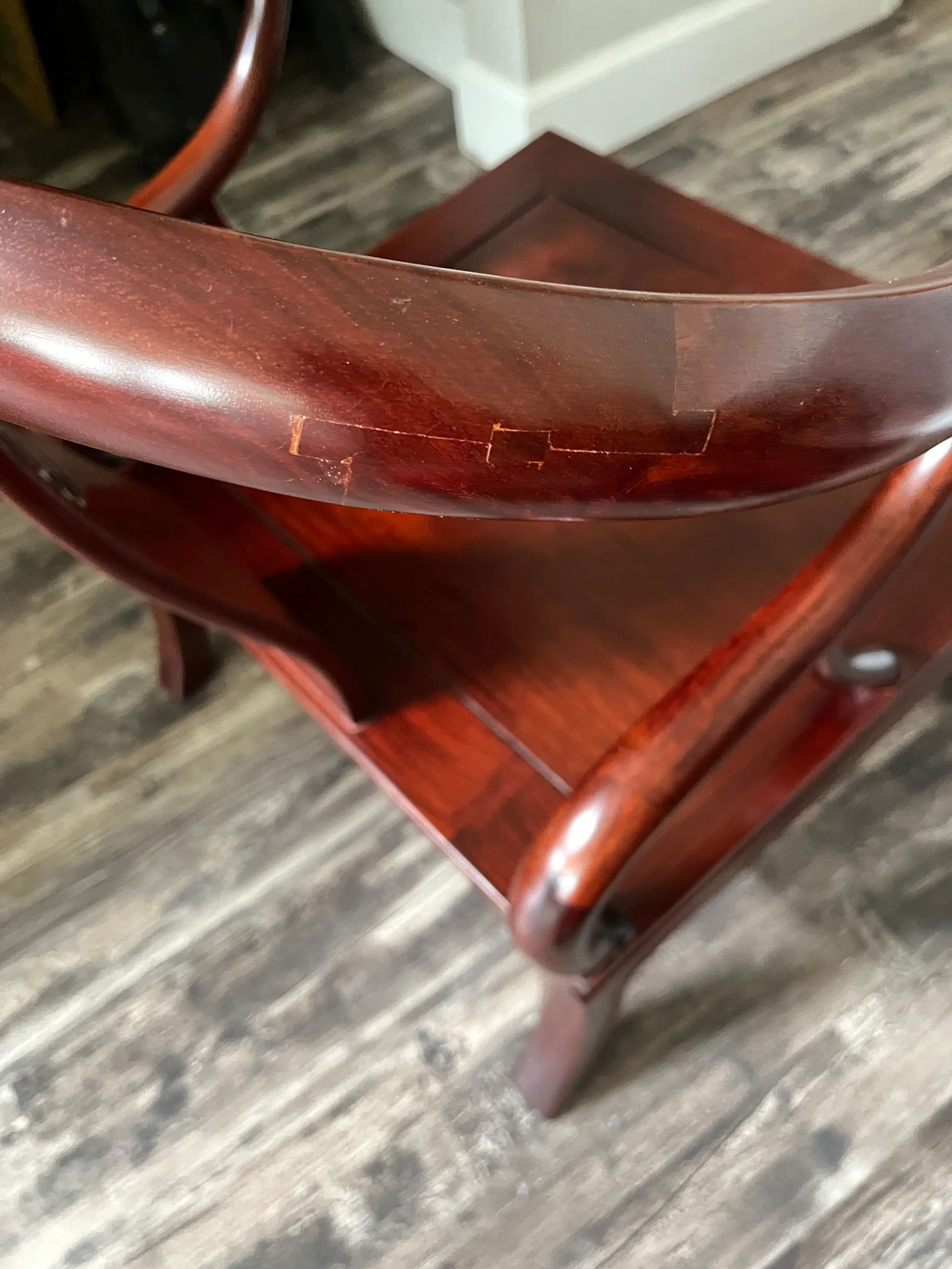 Late 19th Century Ming Style Horseshoe Settee and Chairs in Rosewood- 3 Pieces - 9