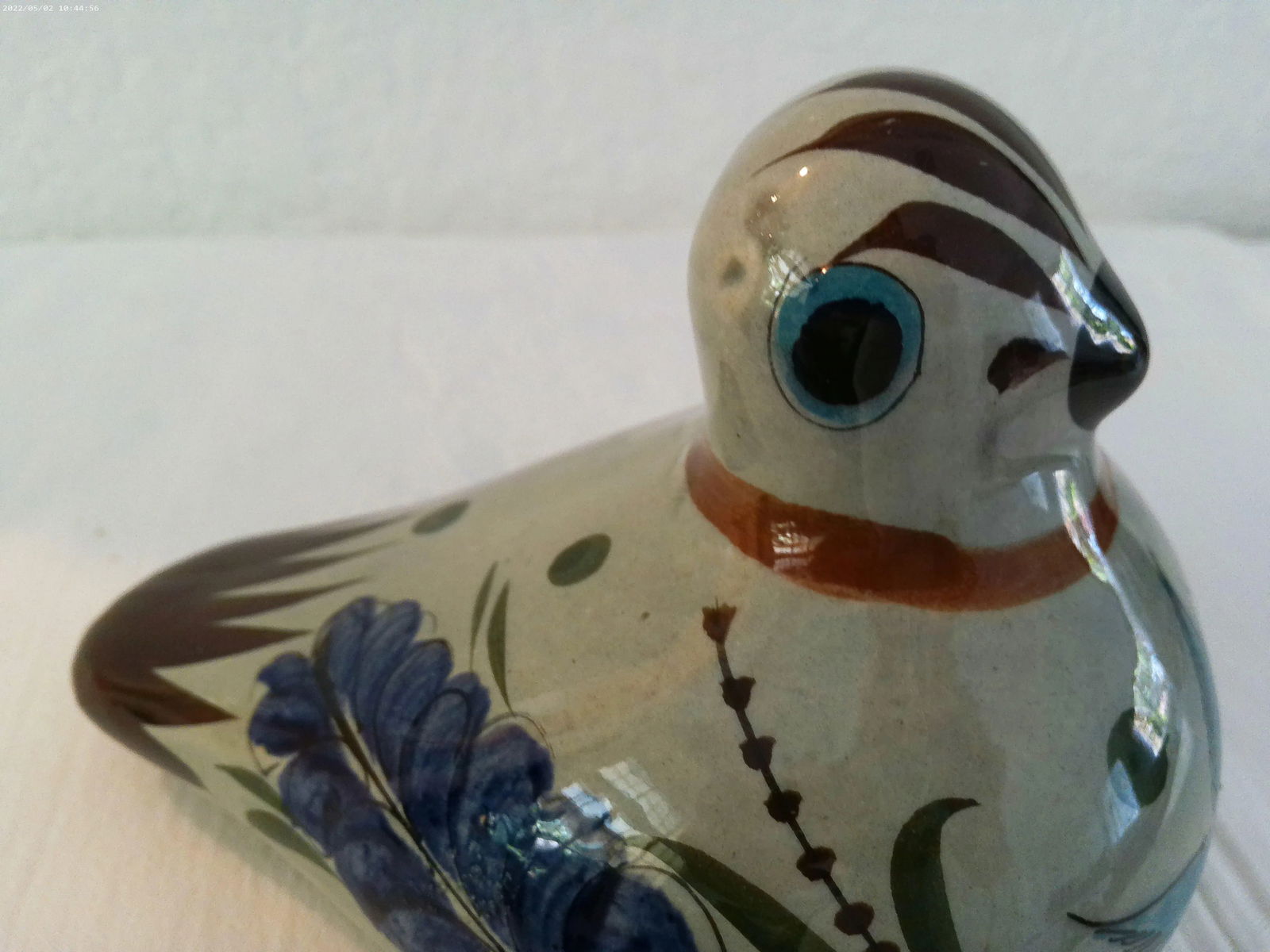 1970s Mexican Talavera Pottery Figural Dove - 3