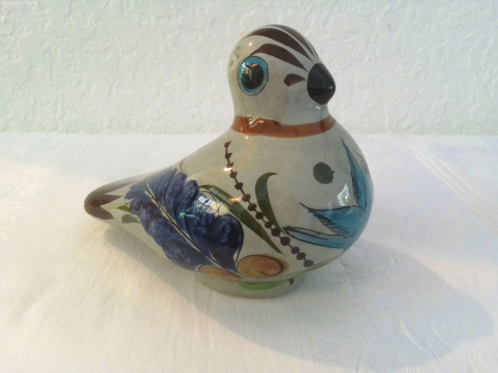 1970s Mexican Talavera Pottery Figural Dove - 8