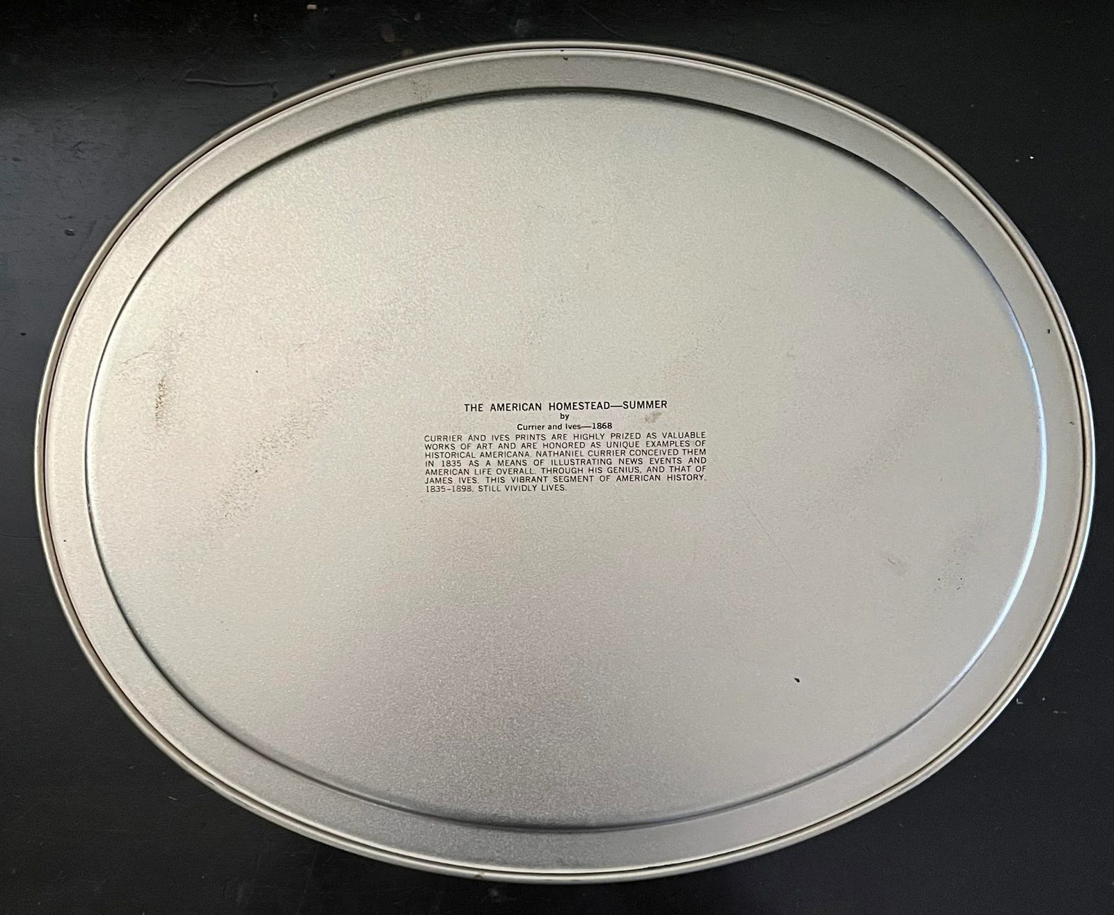 1980s Currier and Ives Decorative Tray - 2