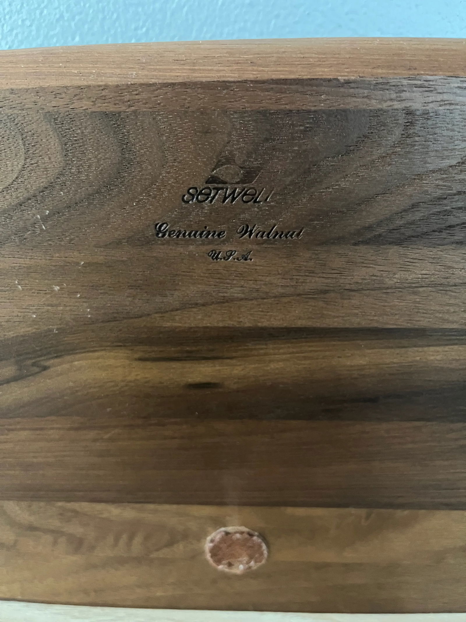 1970s Mid-Century Modern Walnut Desk Organizer - 5