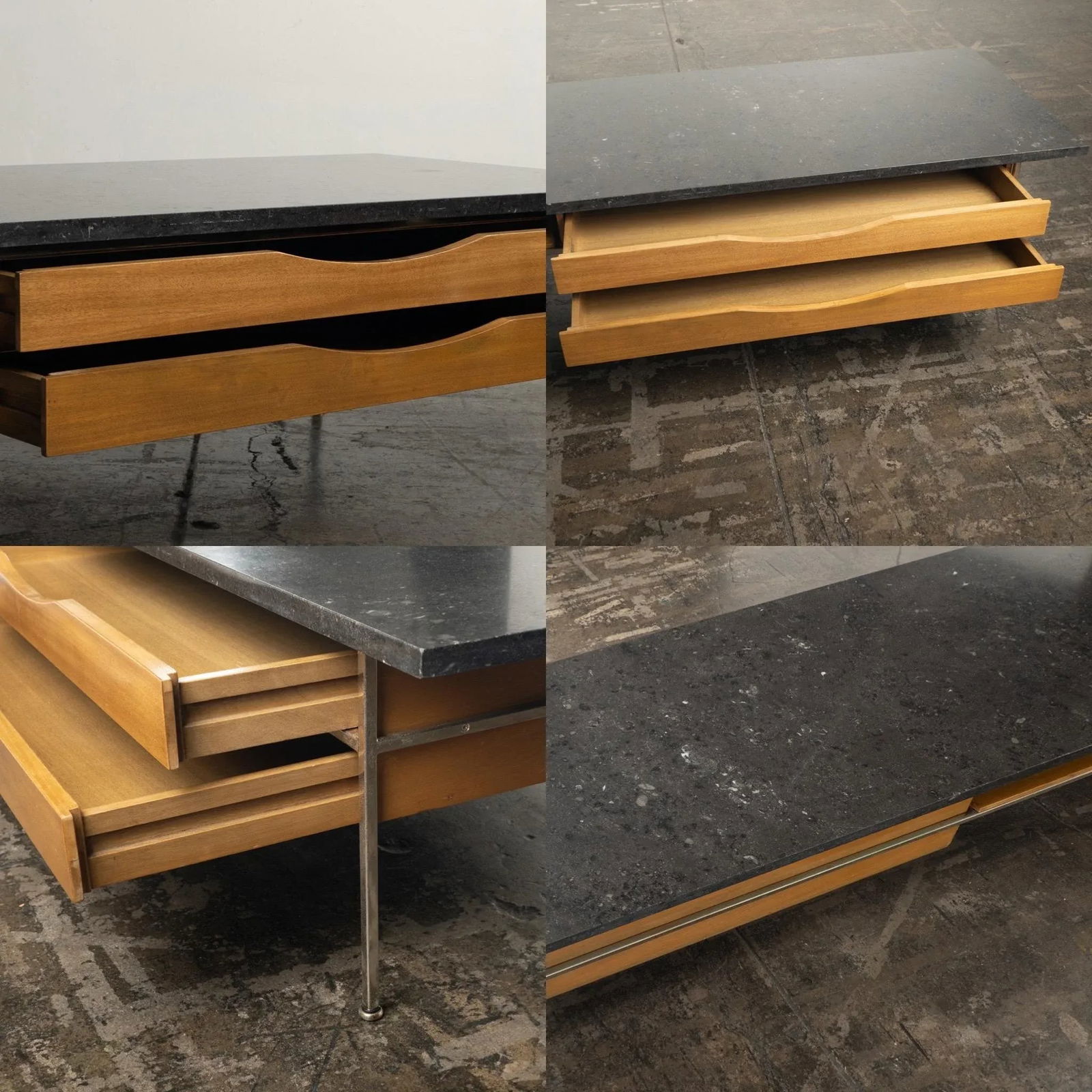 1950s Paul McCobb Black Marble Coffee Table for Calvin - 10