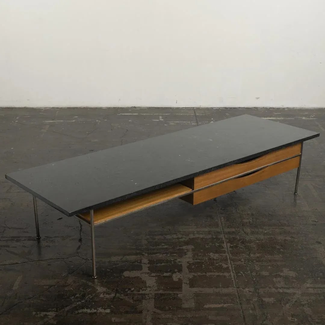 1950s Paul McCobb Black Marble Coffee Table for Calvin - 2