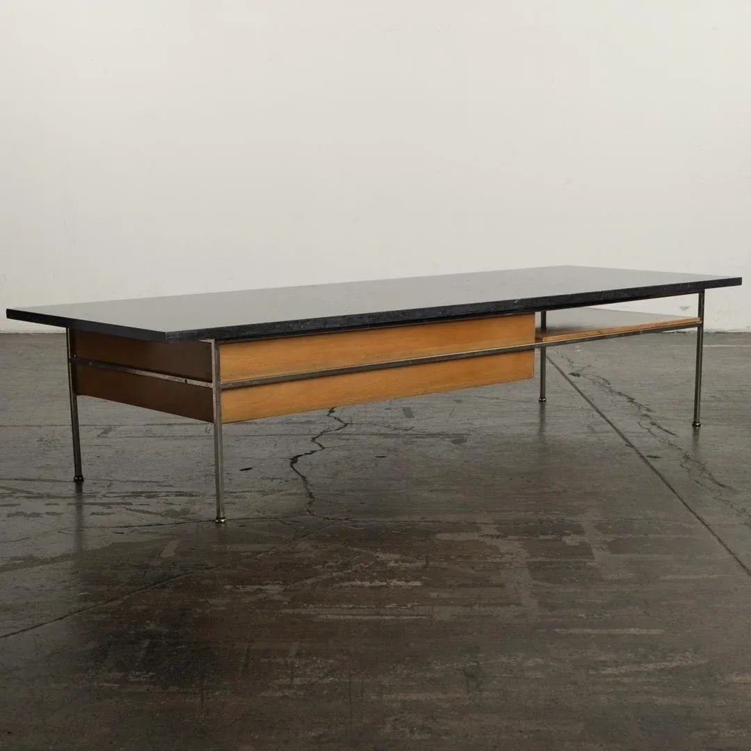 1950s Paul McCobb Black Marble Coffee Table for Calvin - 7