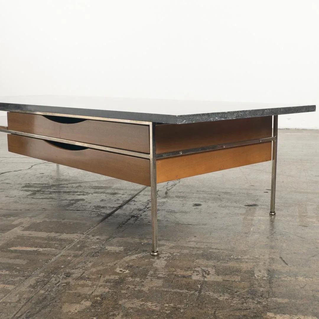 1950s Paul McCobb Black Marble Coffee Table for Calvin - 9
