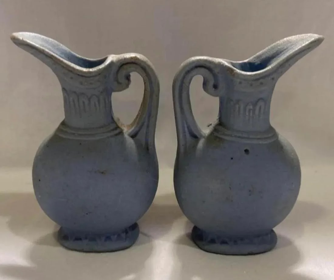 1940s Petite Wedgwood Style Pour Vessels, Made in Occupied Japan- Set of 2 - 2