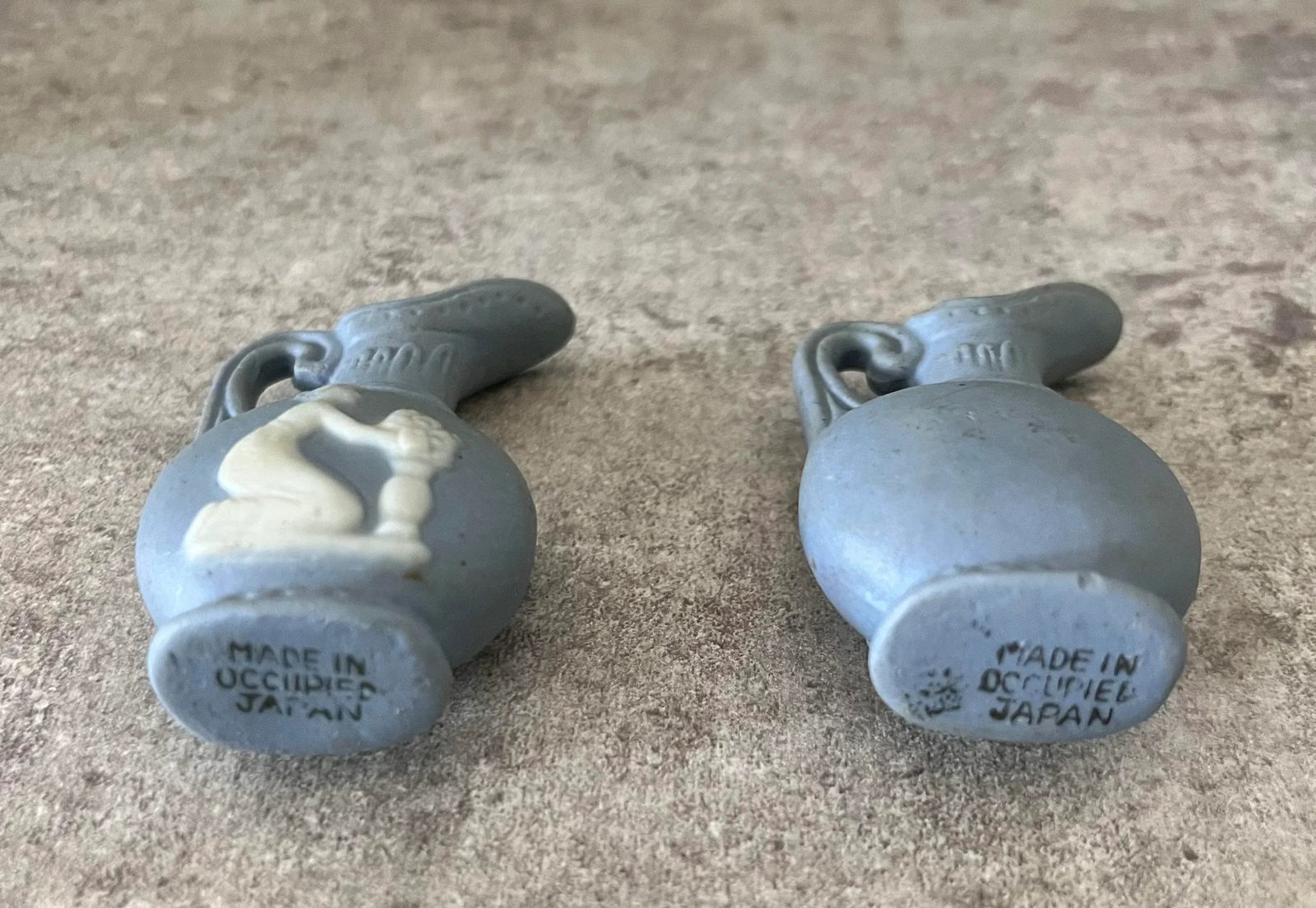 1940s Petite Wedgwood Style Pour Vessels, Made in Occupied Japan- Set of 2 - 3