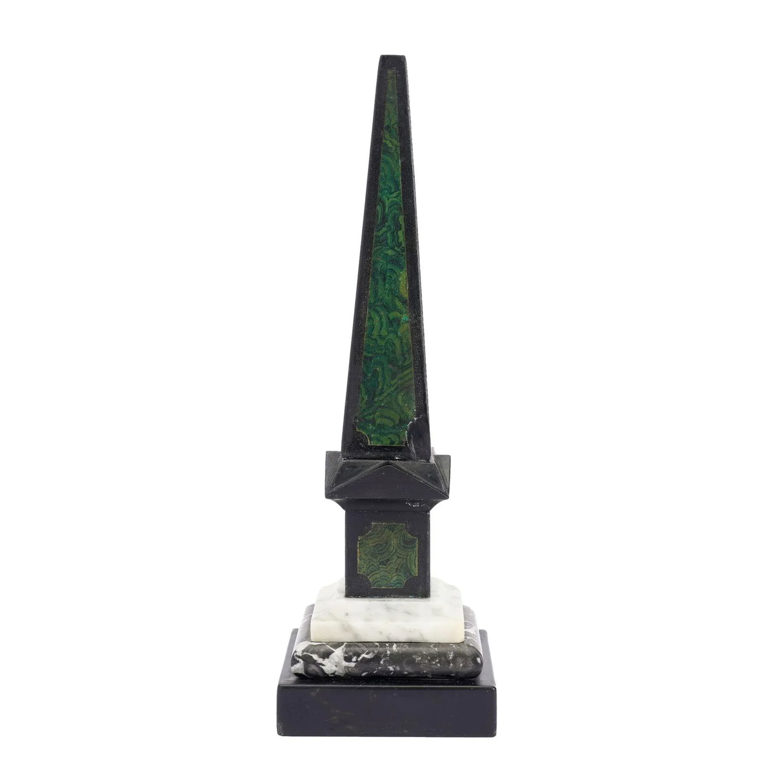 Painted Slate & Marble Obelisk, 1840 - 2