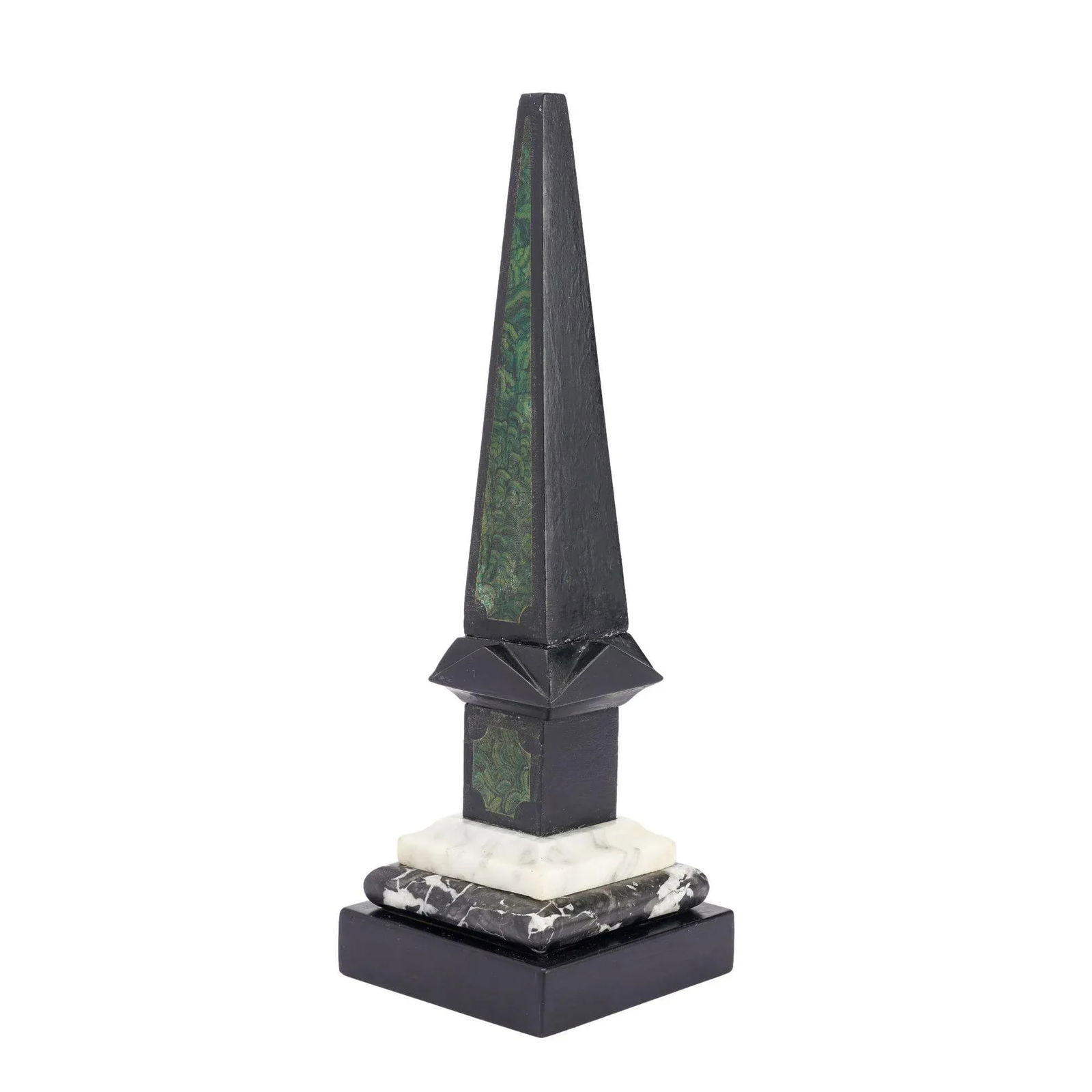 Painted Slate & Marble Obelisk, 1840 - 3