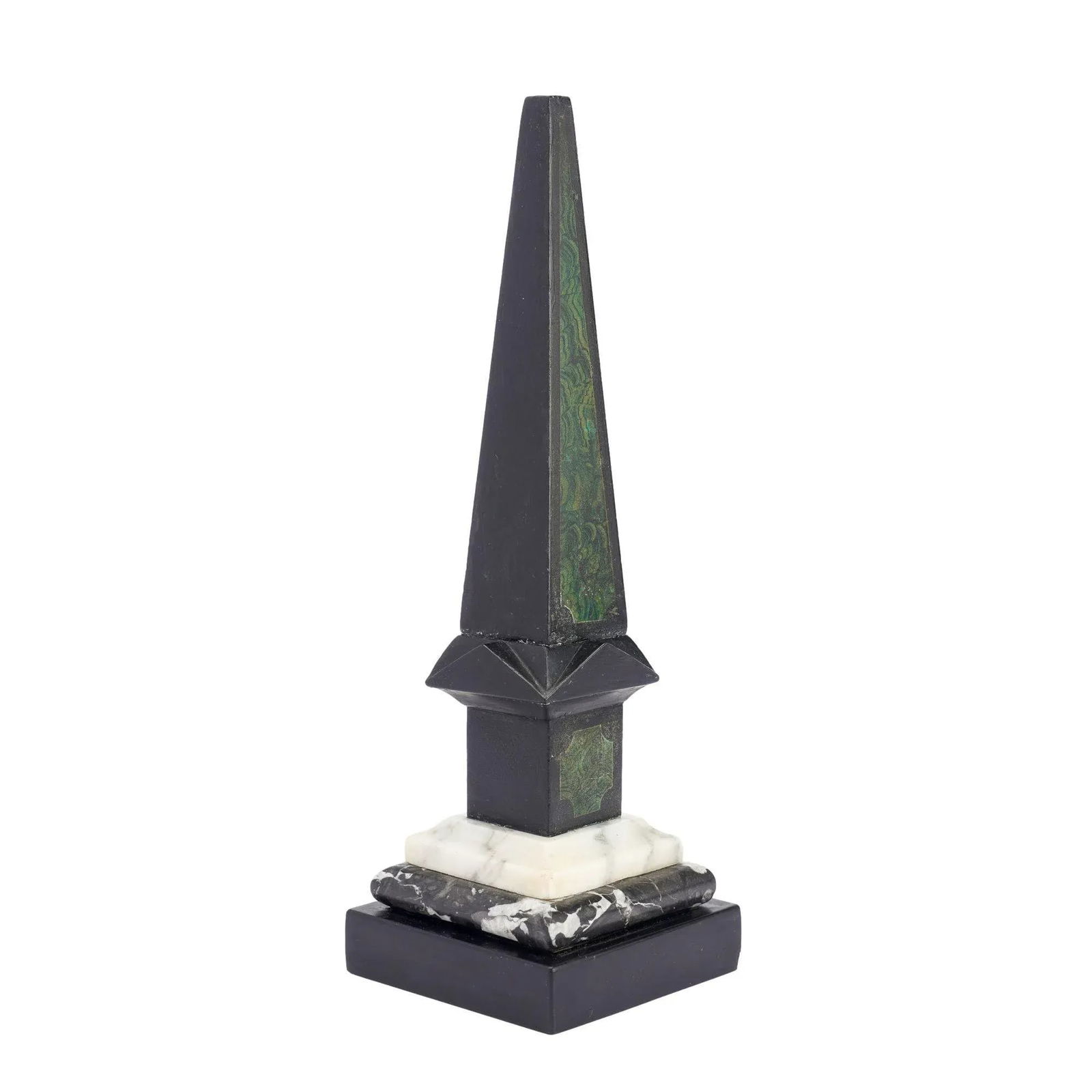 Painted Slate & Marble Obelisk, 1840 - 6