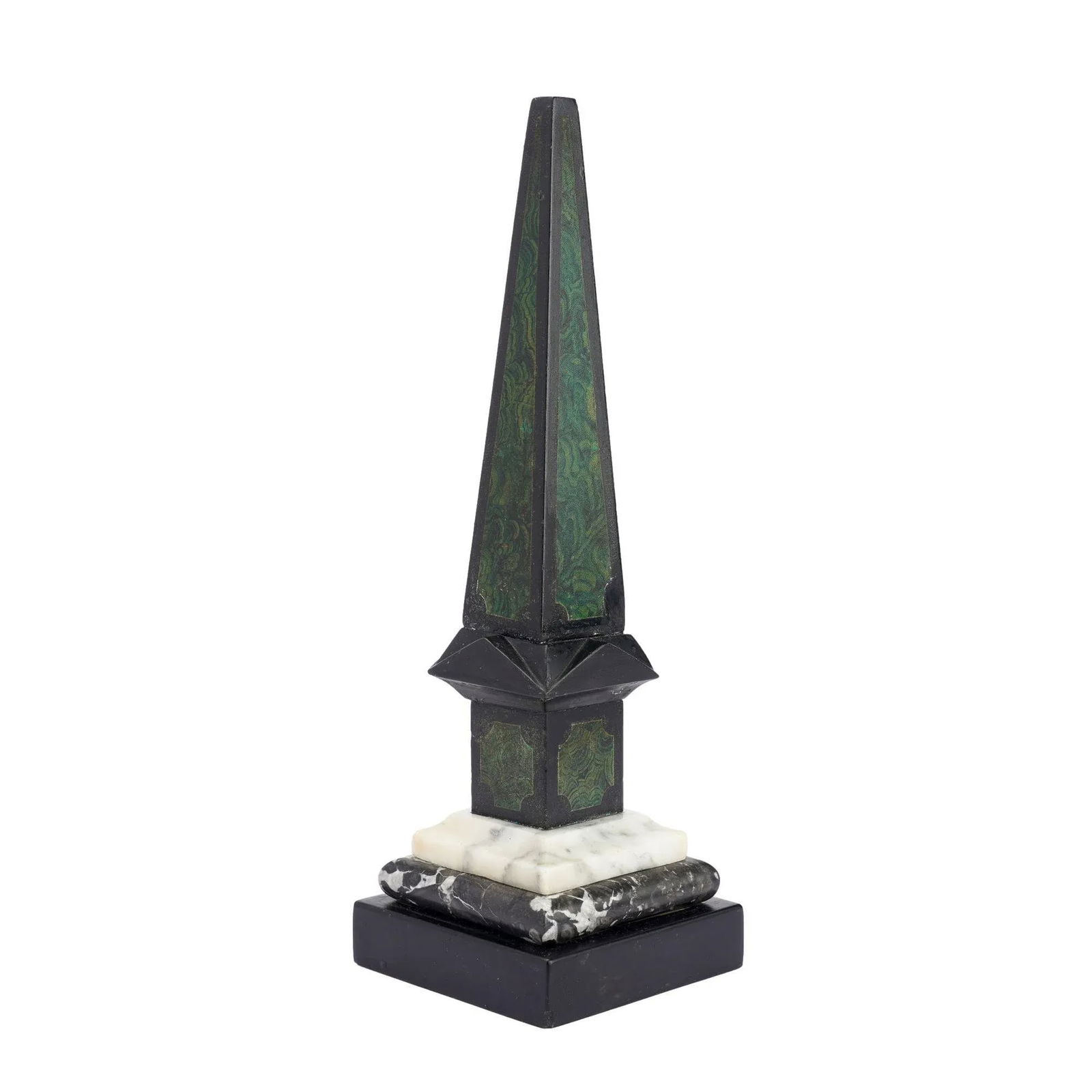 Painted Slate & Marble Obelisk, 1840 - 8